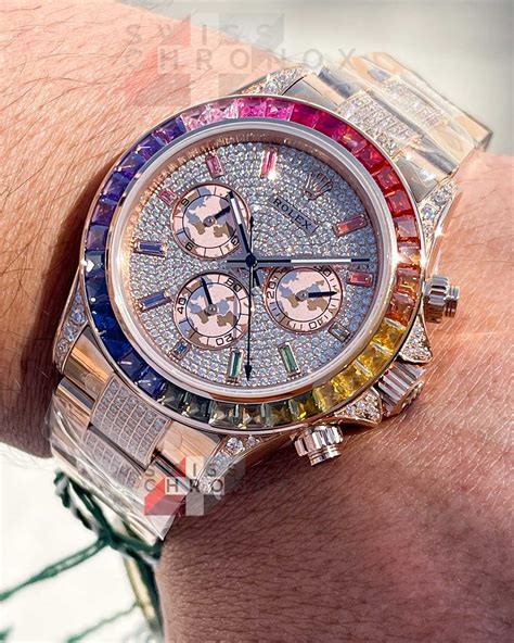 rolex daytona rainbow diamond replica|Rolex daytona 116595rbow.